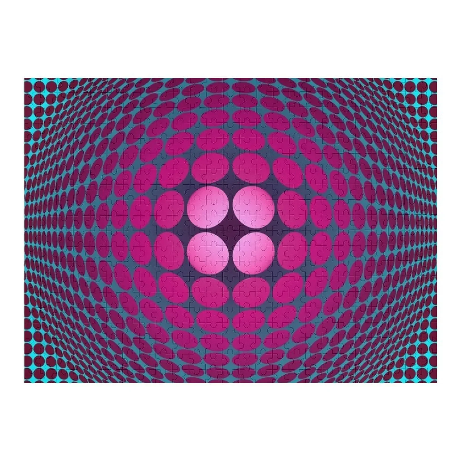 

Victor Vasarely Homage 32 Jigsaw Puzzle Novel Toys For Children 2022 Personalised Name Wood Animals Wooden Boxes Puzzle