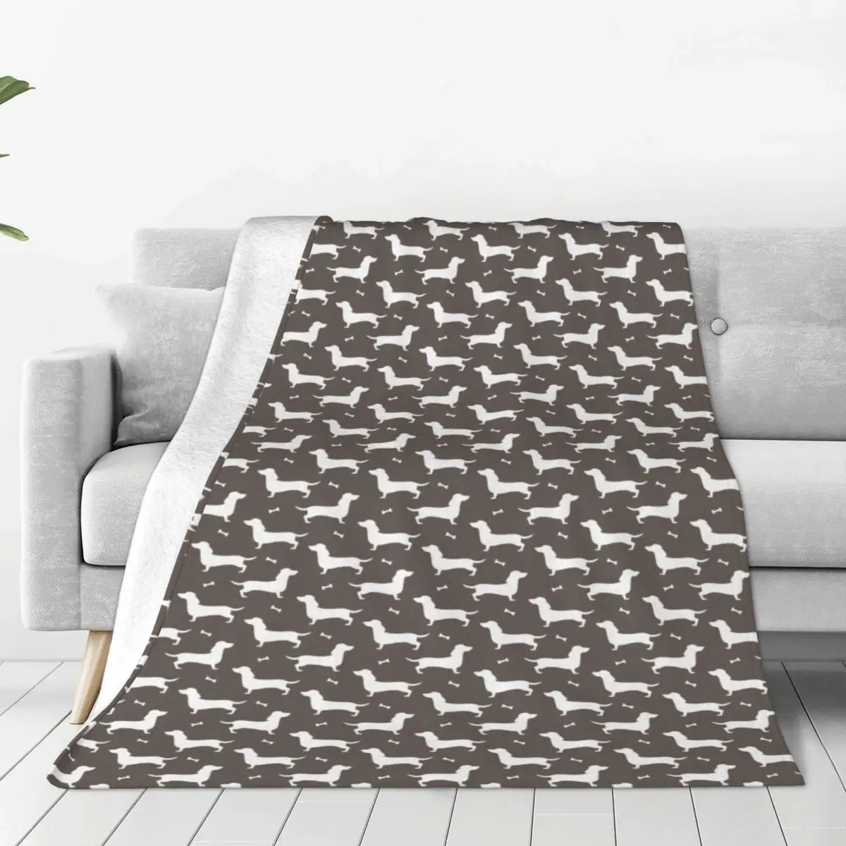 

Dachshund Blankets Dog Fleece Throw Blanket Summer Air Conditioning Portable Soft Warm Bedspreads