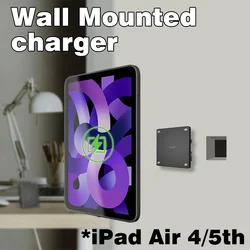 Magnetic Wall Mount with Charging Case ipad air4 air5 10.9Inch ipad Wall Station Wireless Charging Tablet  Stand emonita