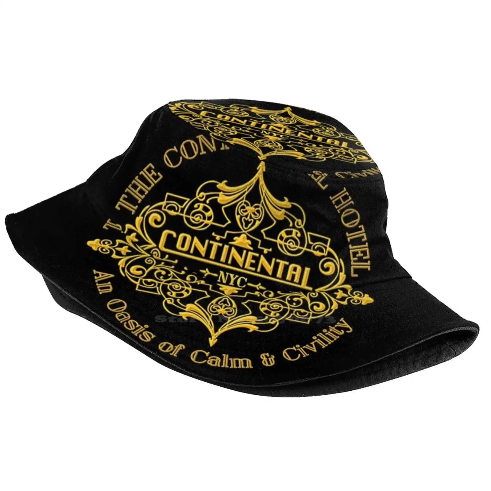 The Continental Hotel T - Shirt Unisex Fisherman Hats Cap Wick Assassin Baba Yaga Boogeyman Bounty Hunter Daisy Keanu Reeves