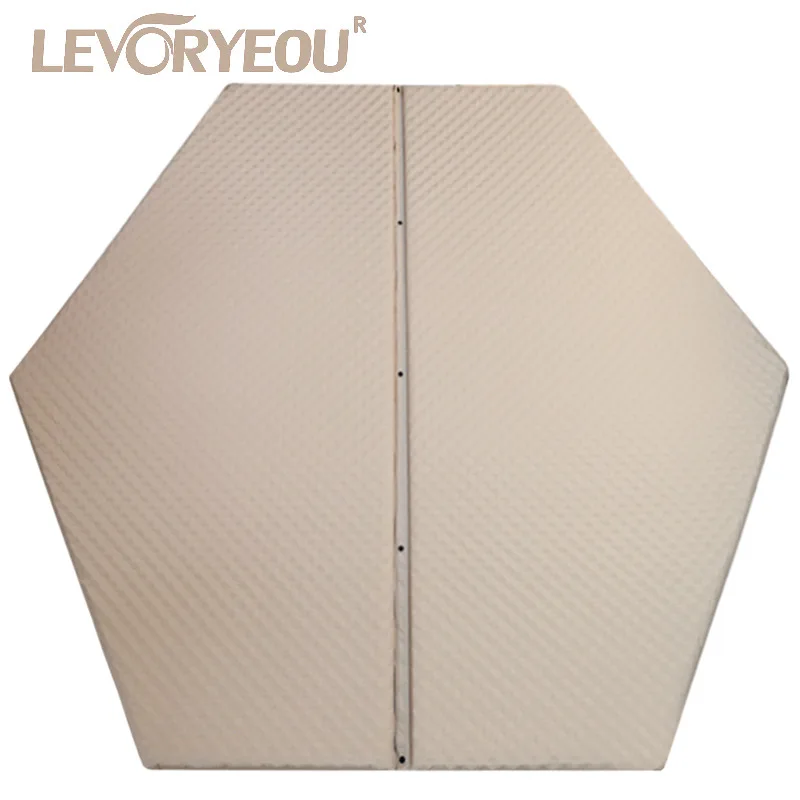 Hexagonal automatic inflatable pad, thickened elastic cotton inflatable bed, field camping