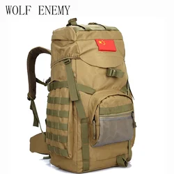 Molle 60L Camping Rucksack Tactical Hunting Backpack Large Waterproof Backpacks Camouflage Hiking Outdoor Shoulder Bag