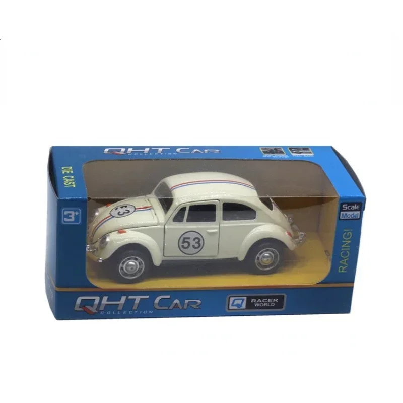 1:32 Volkswagen Beetle Auto in lega Fonde sotto pressione Modello giocattolo classico in metallo con funzione pull back Veicoli per regali per bambini
