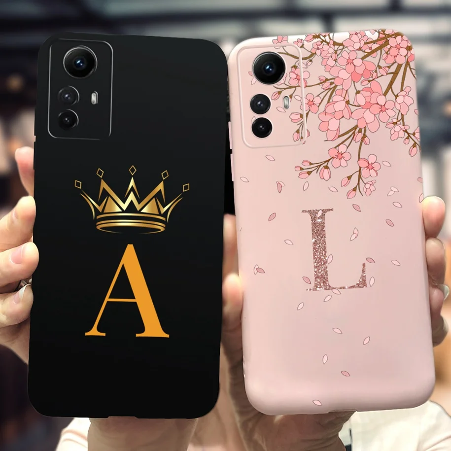 For Xiaomi Redmi Note 12S Case Note 12 S 4G Cover 2023 New Fashion Letters Painted Phone Case For Xiomi Redmi Note12s Soft Coque