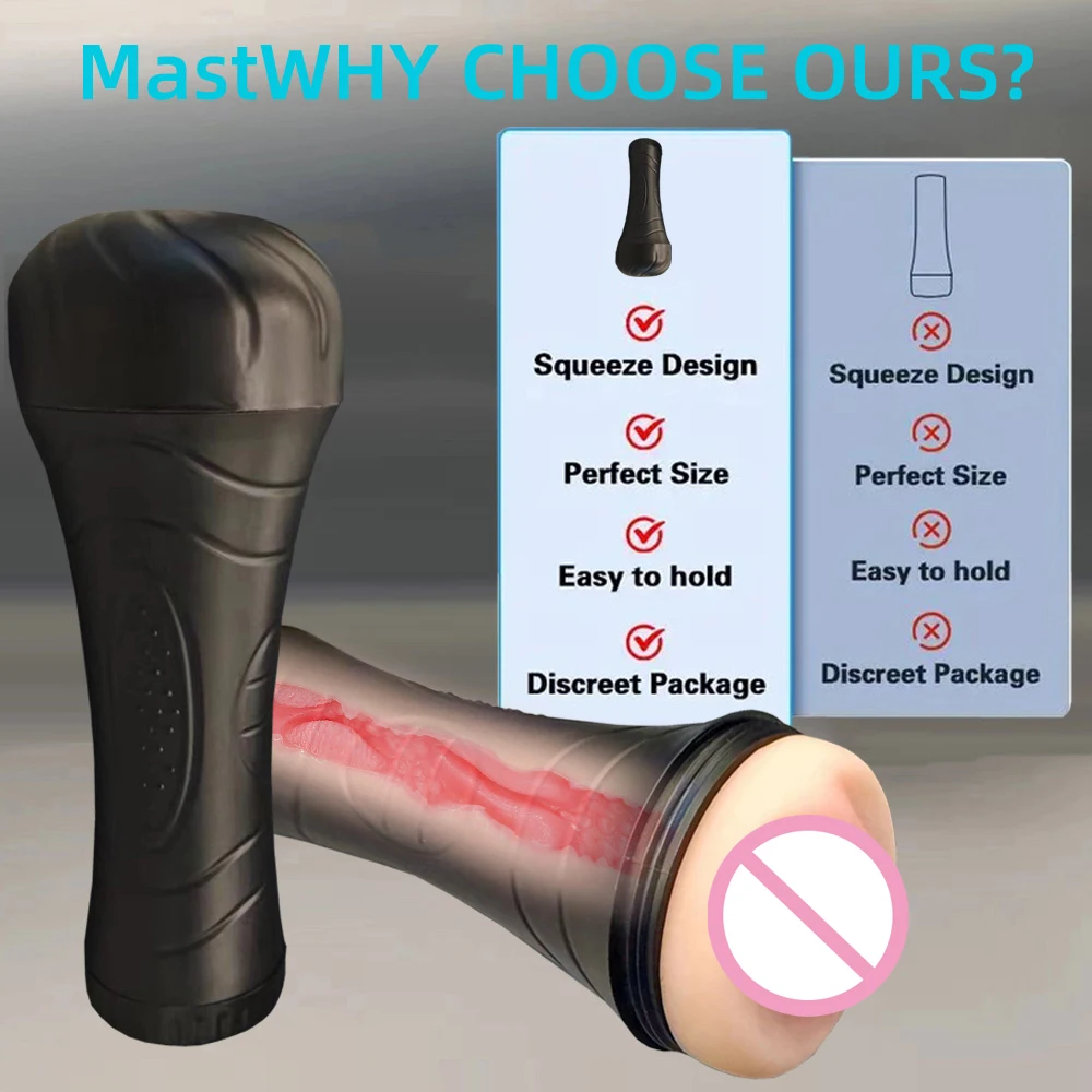 Male Masturbator Sucking Rotation Endurance Exercise Flesh Like LIght Vibratin 2-in-1 Masturbaror Parar Hombre Sex Toys for Men view 5