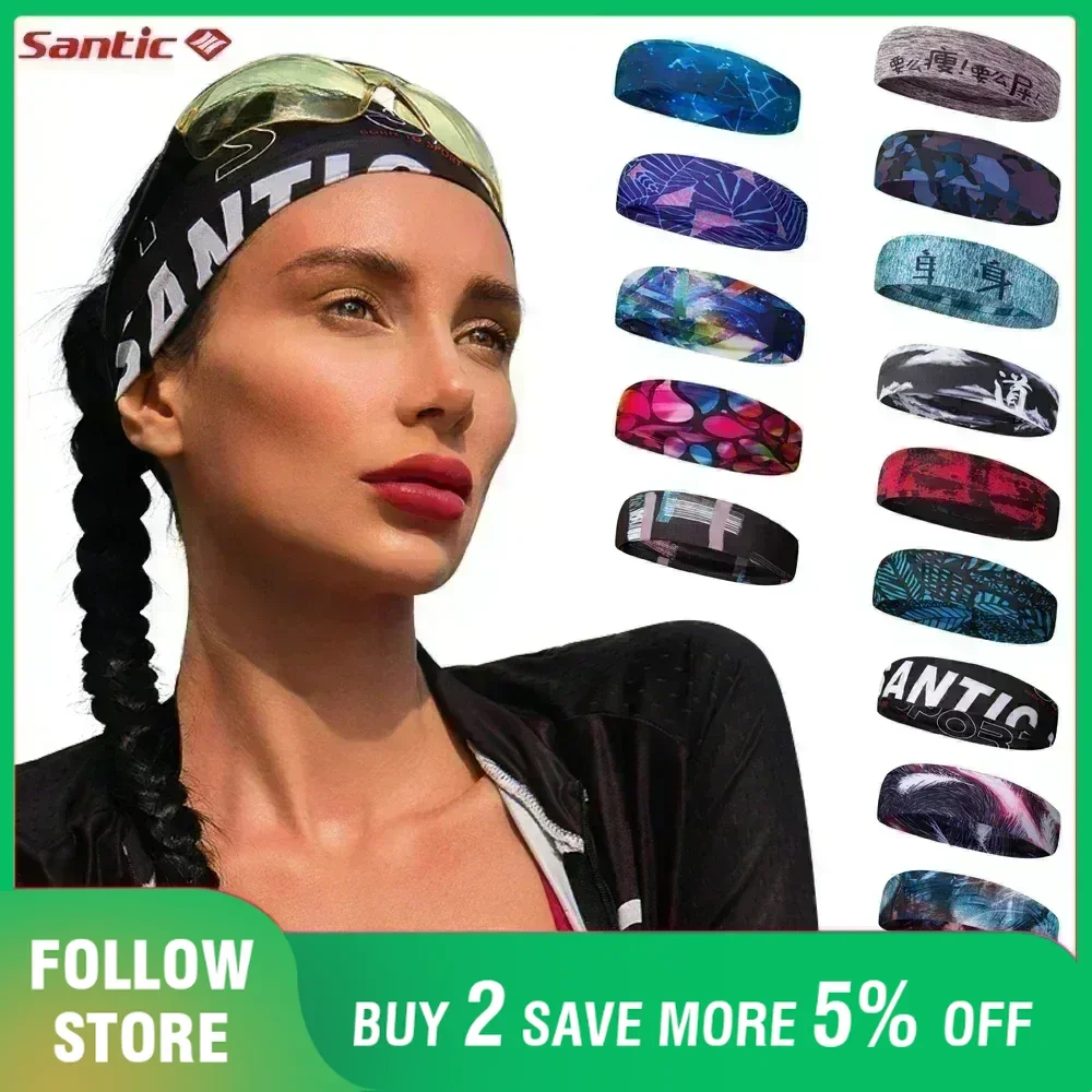 Santic Cycling Headband Outdoor MTB Road Bike Running Fishing Sports Headwear Summer Men Women Sunscreen Breathable Bandana