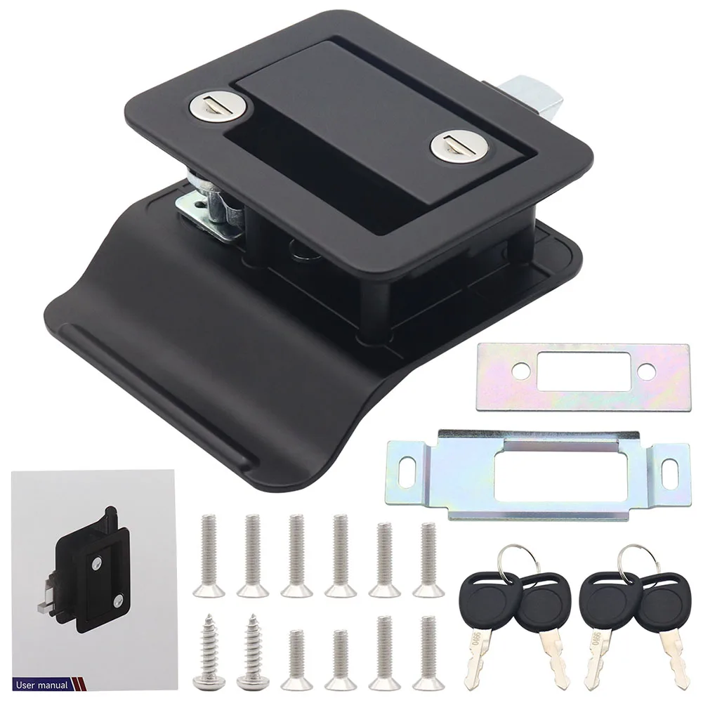 Trailer RV Camper Door Lock Handle with Key Compatible with Multiple Vehicle Types and Engineered for Extended Service Life
