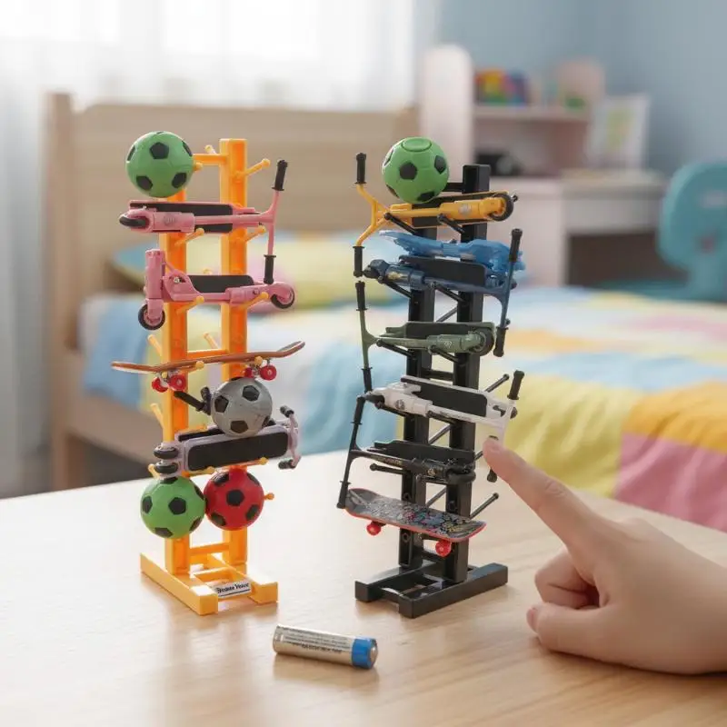 

Plastic Finger Skateboard Collection Display Stand for Kids Storage Organizer Desk Holder for Mini Board Toys
