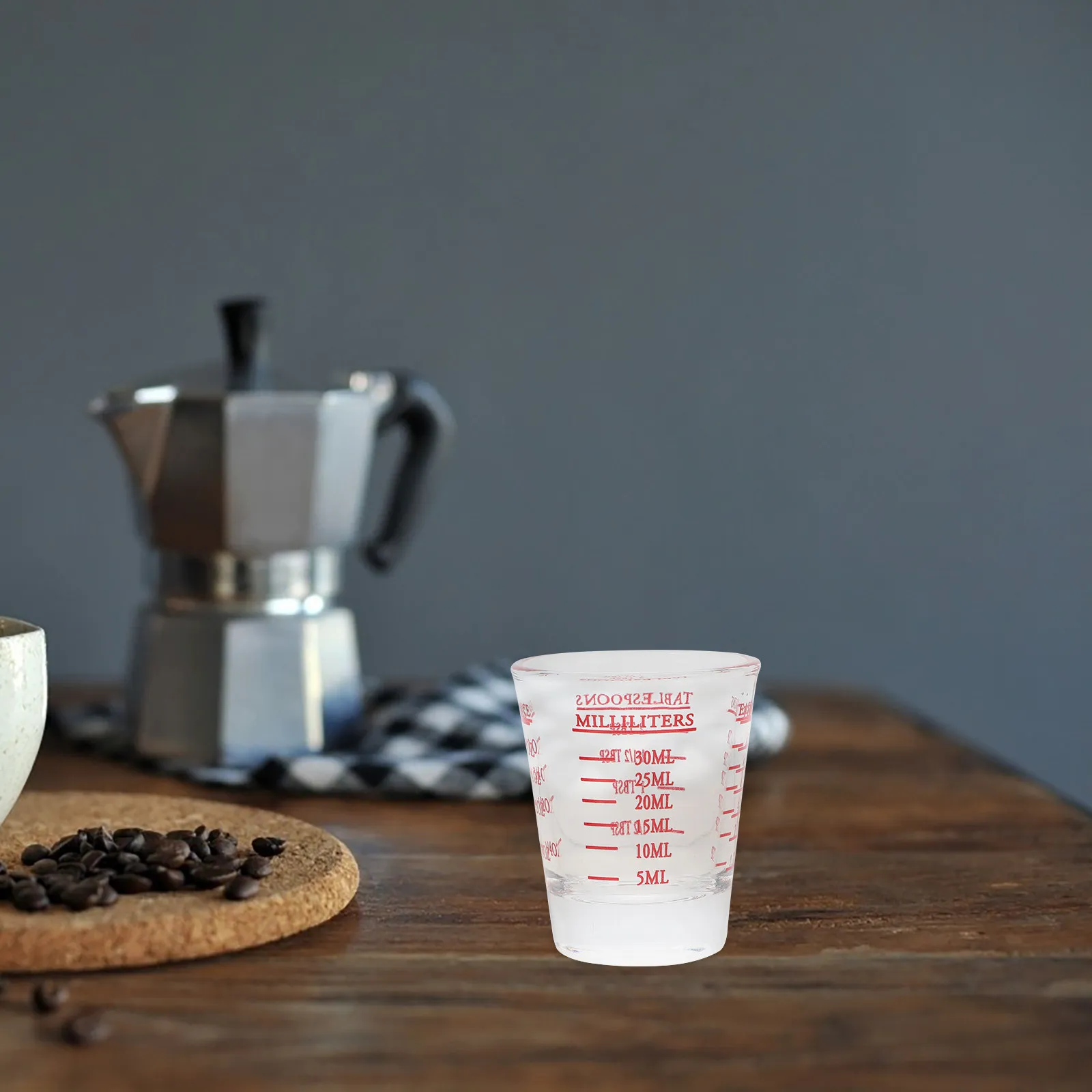 3Pcs Premium Glass Measuring Cups Lightweight Shatter Resistant Clear Scale Marked Liquid Measuring Cup for Latte Art Coffee Bar
