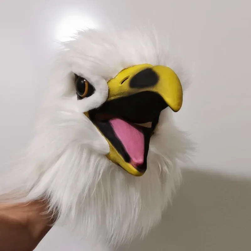 Bald Eagle Halloween Party Masks Simulation Animal Funny Halloween Christmas Cosplay Party Face Masks Reusable Mask