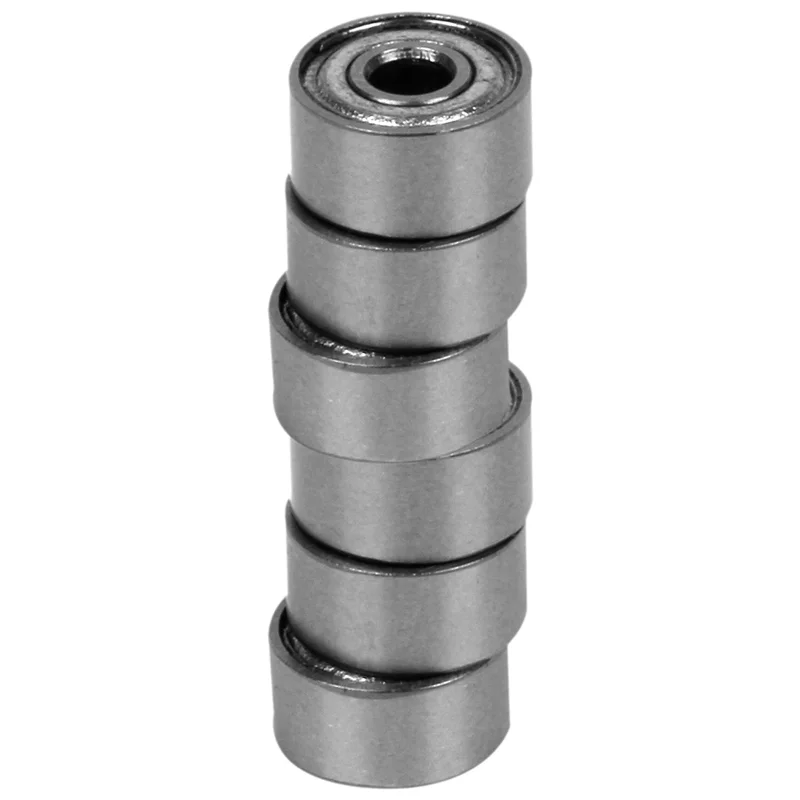 ABGE-50Pcs Rodamiento de bolas radial métrico blindado de metal sellado de goma en miniatura Modelo: 692 ZZ 2X6X3MM
