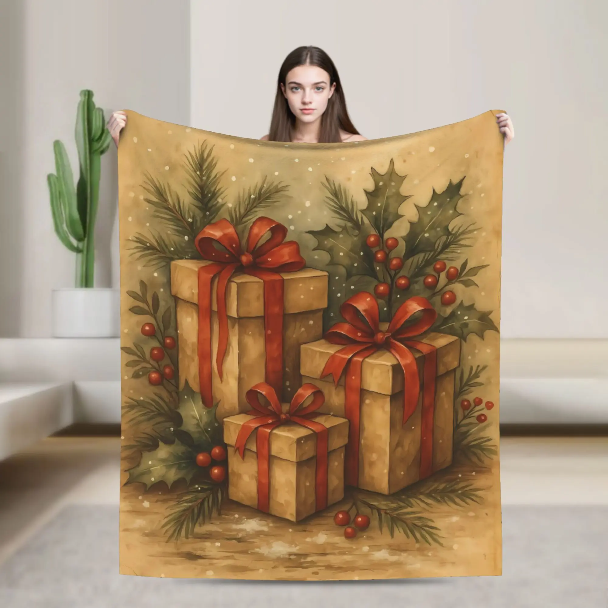 

Super Soft BlanketKids Decorative Merry Christmas Bedding Throws Flannel Bedspread For Outdoor Print Sofa Bed Cover