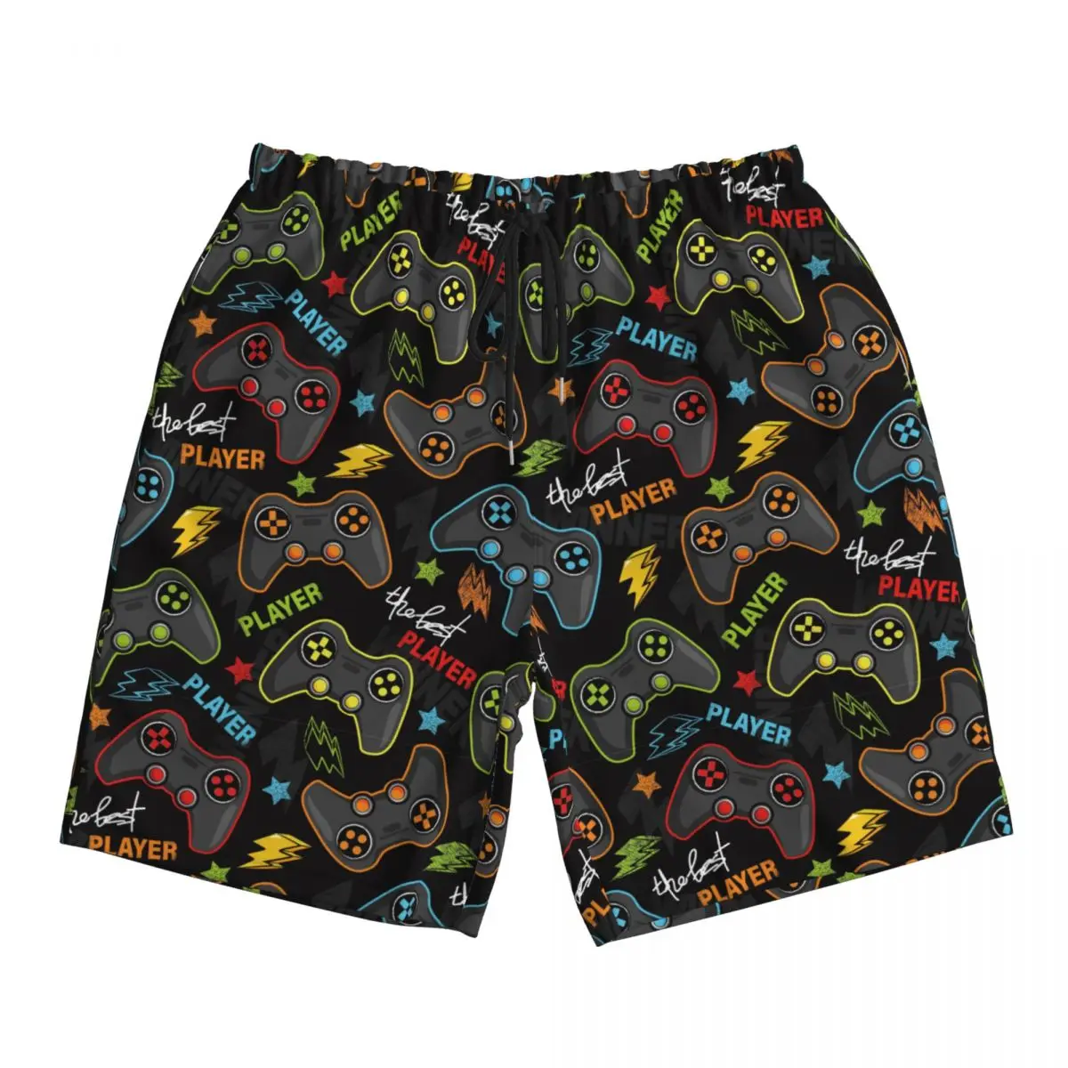

Мультяшная игровая консоль с рисунком, спортивная доска, одежда, женские плавки, пляжные шорты с принтом, гавайские летние мужские шорты