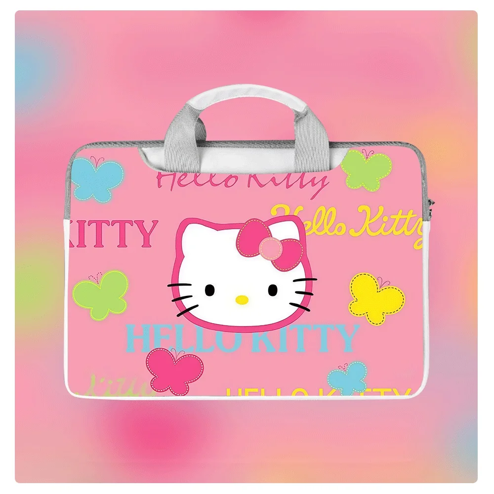 

Сумка для ноутбука с рисунком Hello Kitty, 14, 15, 15,6, 16 дюймов, защитный чехол с принтом, противоударная сумка для MacBook Pro Air Dell