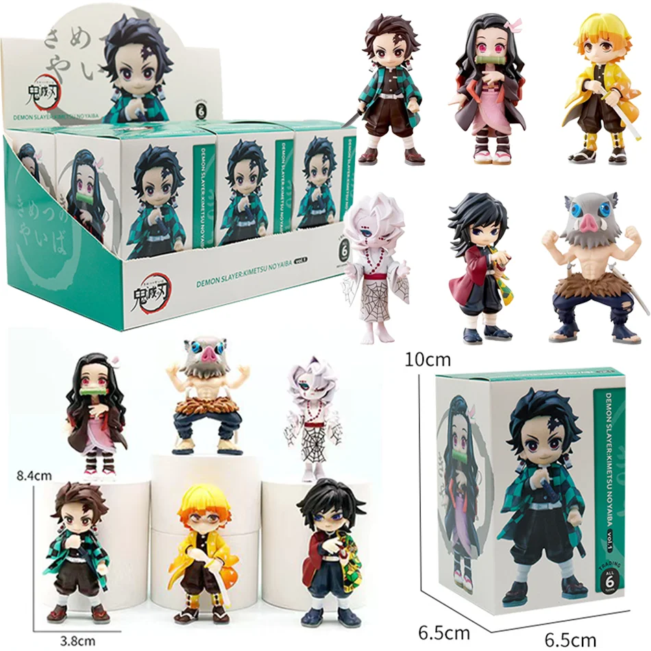 Figura de Anime Bushiroad Palverse D emon Slayer: Kimetsu No Yaiba, caja ciega Vol.1, juguete para regalo ornamental ﻿