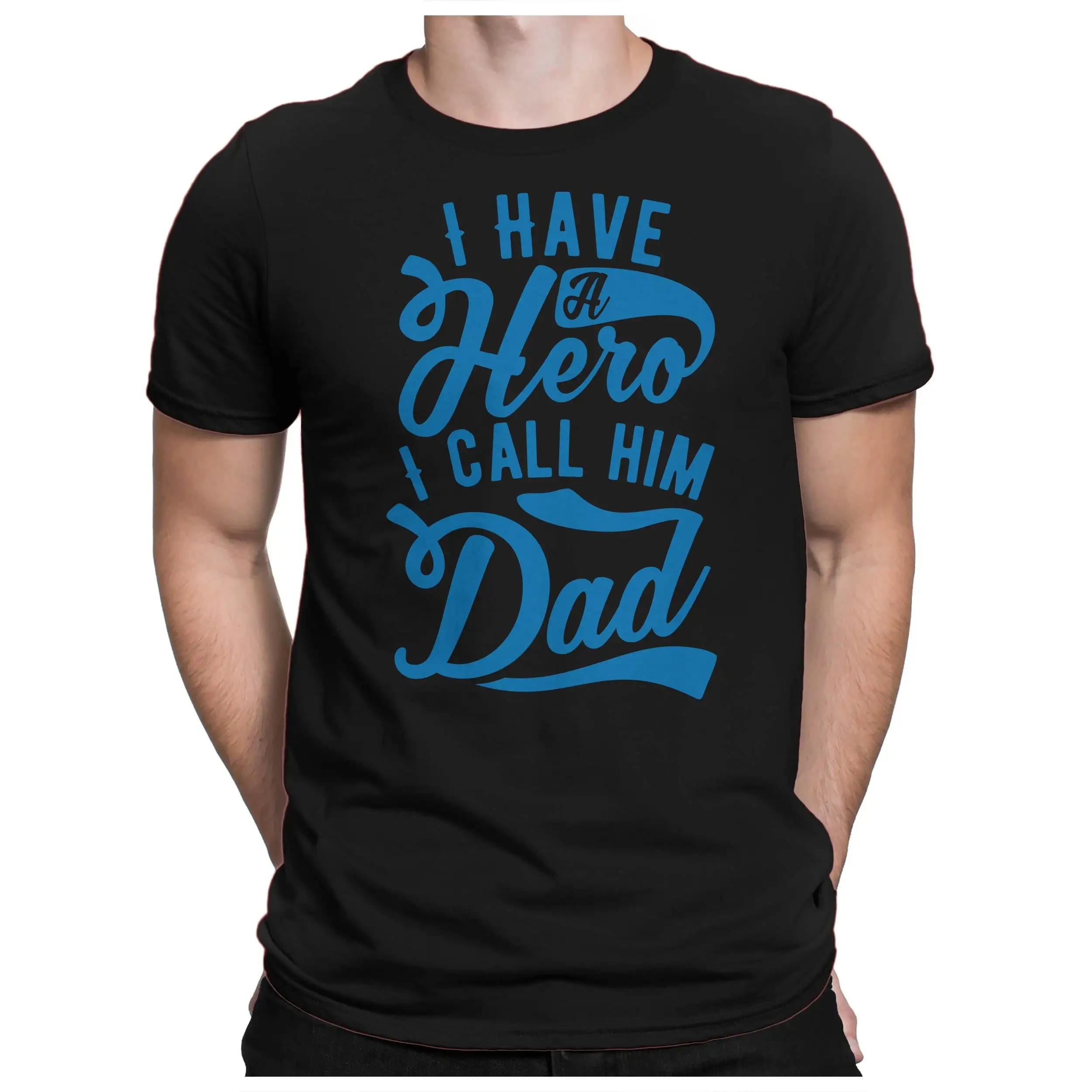 I Have A Hero Call Him Dad Men'S Fun T Shirt Printed Small To 4Xl Papayana