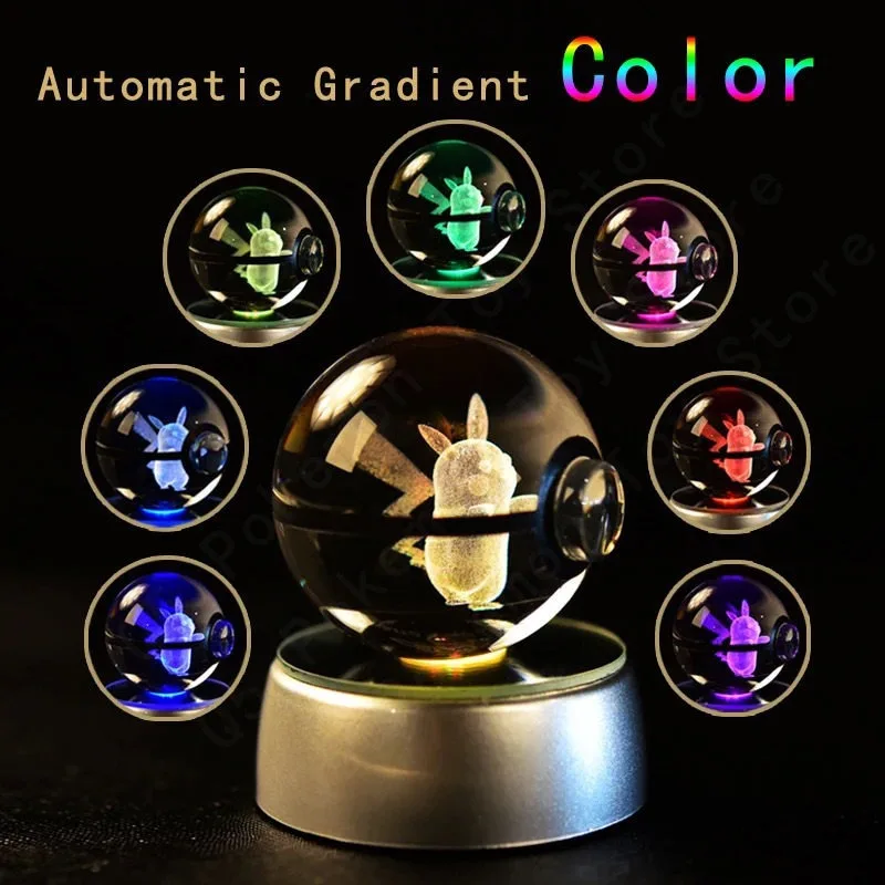 

New Pocket 3D Crystal Glowing Colorful Transforming Crystal Ornaments Children's Toys Ready in Stock