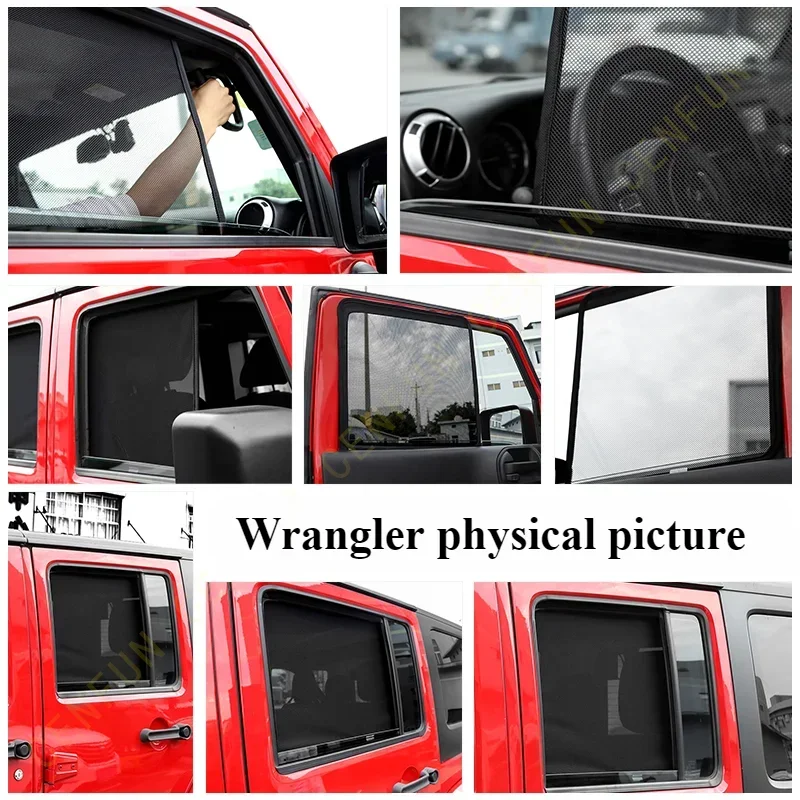 FOR Jeep Wrangler Grand Commander Liberty Guide Grand Cherokee Sahara Robin Hood car sunshade sunblock heat insulation curtain