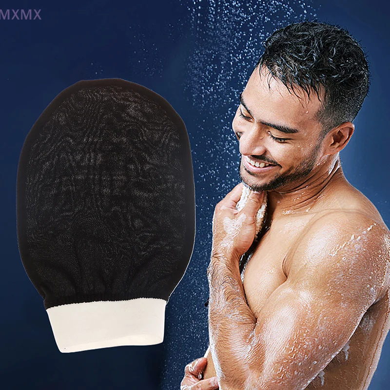 Rayon Exfoliating Face Wash Beauty Towel Soft Exfoliating Skin Bath Scrub Silk Bath Face Wash Gloves