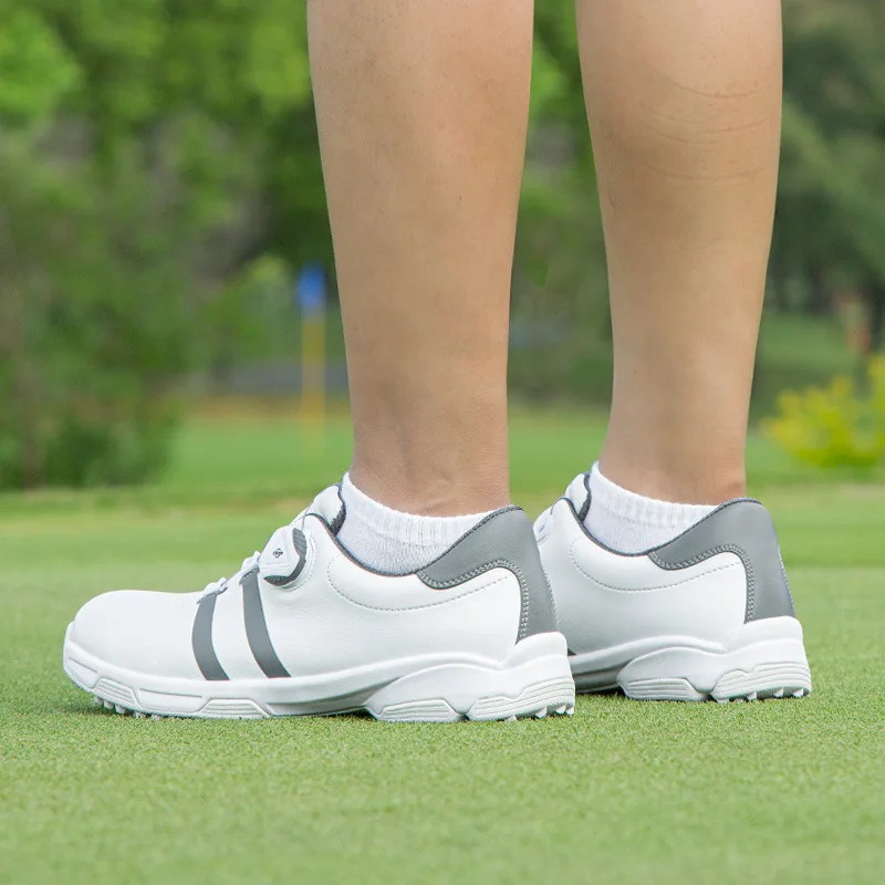 PGM Men Golf Shoes Spikeless Waterproof Breathable Quick Lacing Casual Sneakers Sports Anti-Slip Golf Shoes XZ213