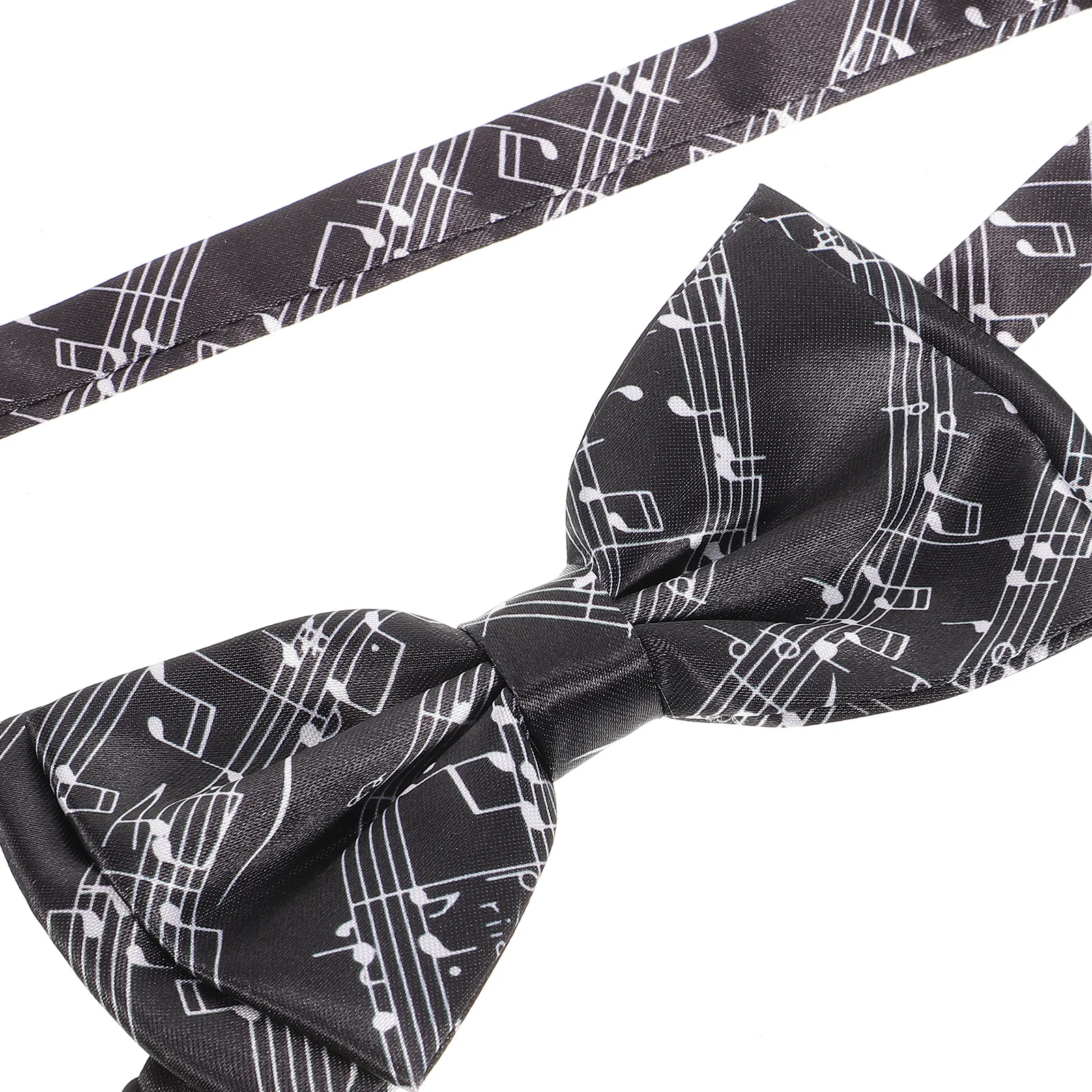 ربطة عنق ملاحظة موسيقية للرجال من البوليستر ربطة عنق رسمية ذاتية ربطة عنق متينة صديقة للبشرة لحفلات الزفاف والذكرى السنوية