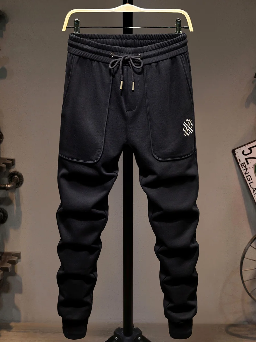 

College Sle Men's Sport Pants Autumn Winter Thi Elastic Comfortable Faion Embroidery Dstring Haome Youth Training...