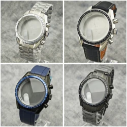 39.7mm Men's watches metal case FIT VK63 movement case watch accessories watch parts Fits 20mm strap Watch Box