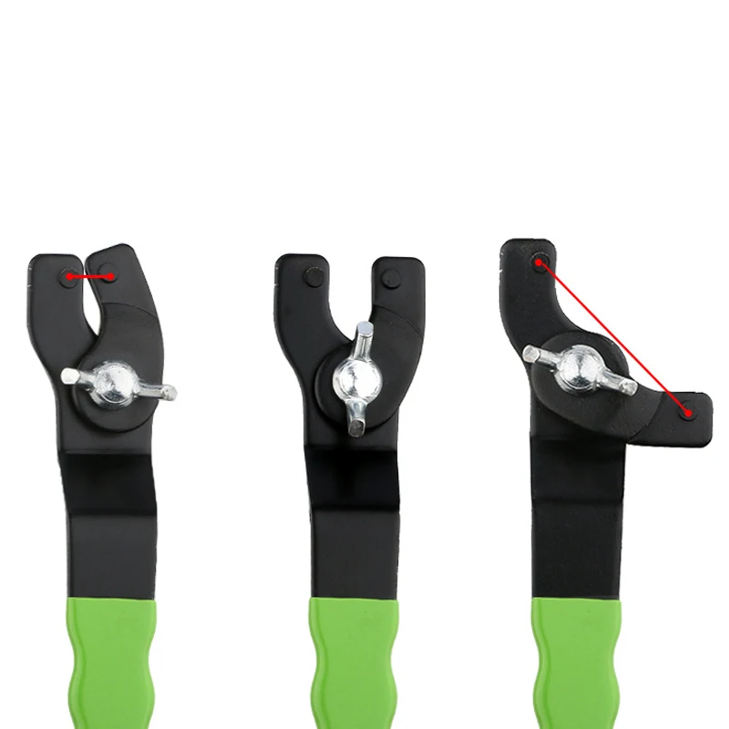 10-46mm Adjustable Angle Grinder Wrench Disassembly Torque Keys Wrapped Rubber Handle For Replacing Grinding Discs Hand Tools view 6