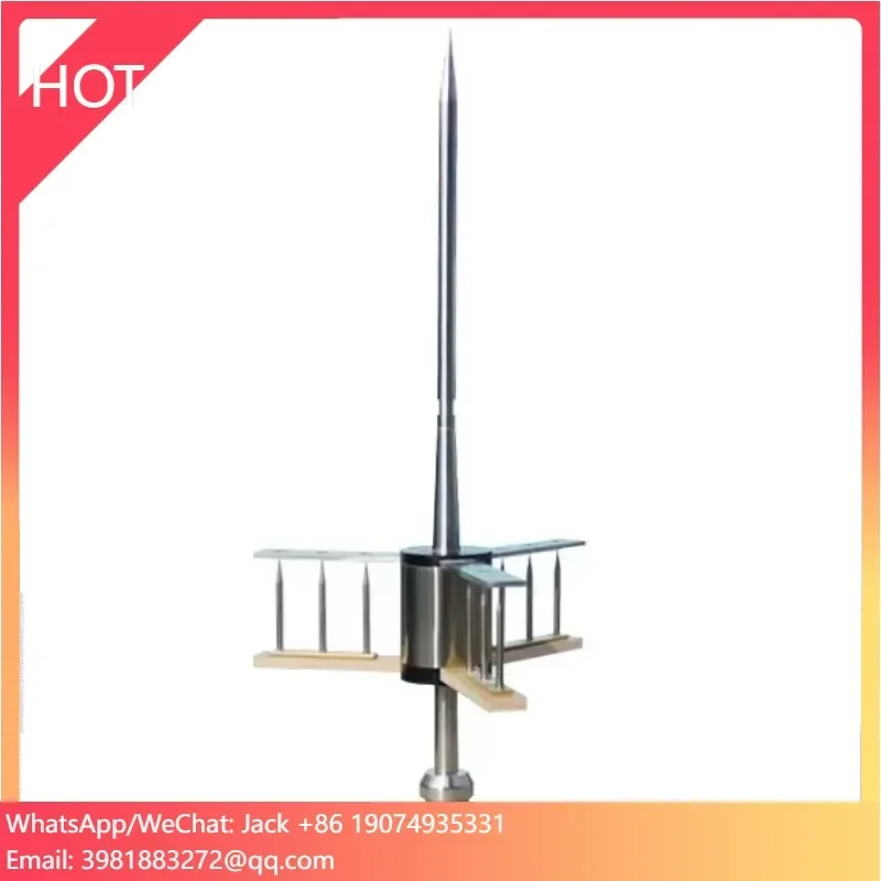 Varilla relámpago para torres, edificios, dispositivo de puesta a tierra, sistema de protección de iluminación, pararrayos