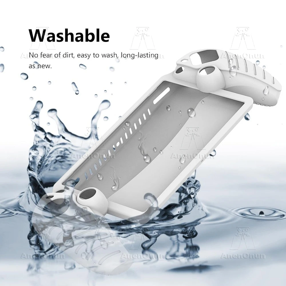 Silicone Case for PS Portal Full Cover Anti-fall Anti-scratch All-Round Protection Non-Slip Grip Durable Soft Shell Skin - White