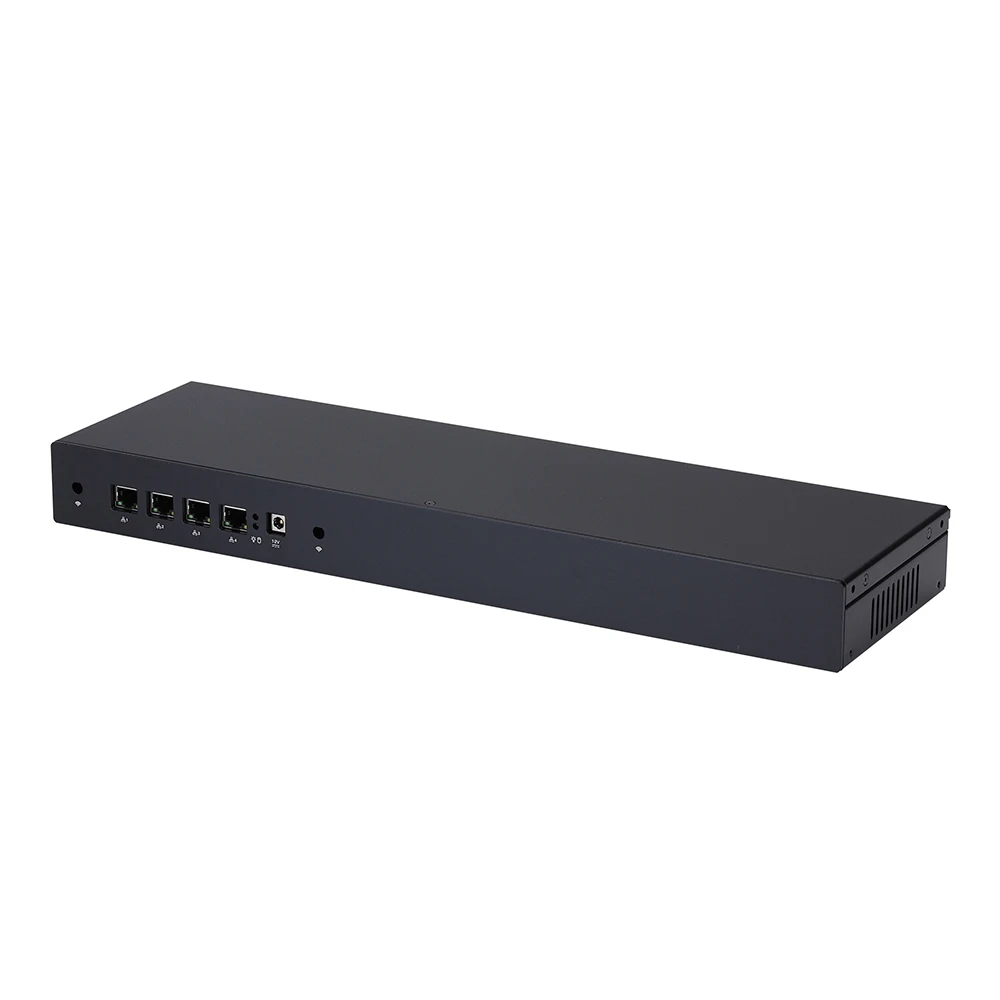 Mini PC Qotom Q190G4-1U con computer J1900 Quad Core 4 Gigabit NIC