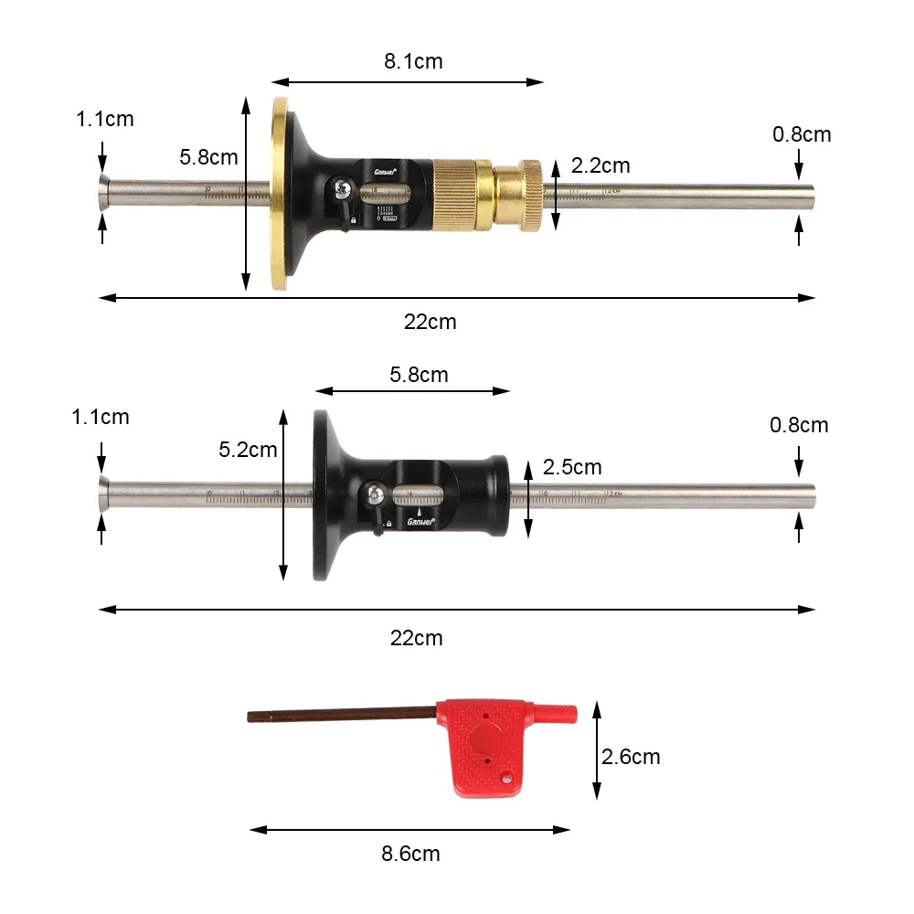 Imagem -06 - Lâmina de Scribing Ferramentas para Carpintaria Estilo Europeu Scriber Nova Linha Paralela Carpintaria Alta Precisão Carpintaria Scriber Roda Marcação Gauge