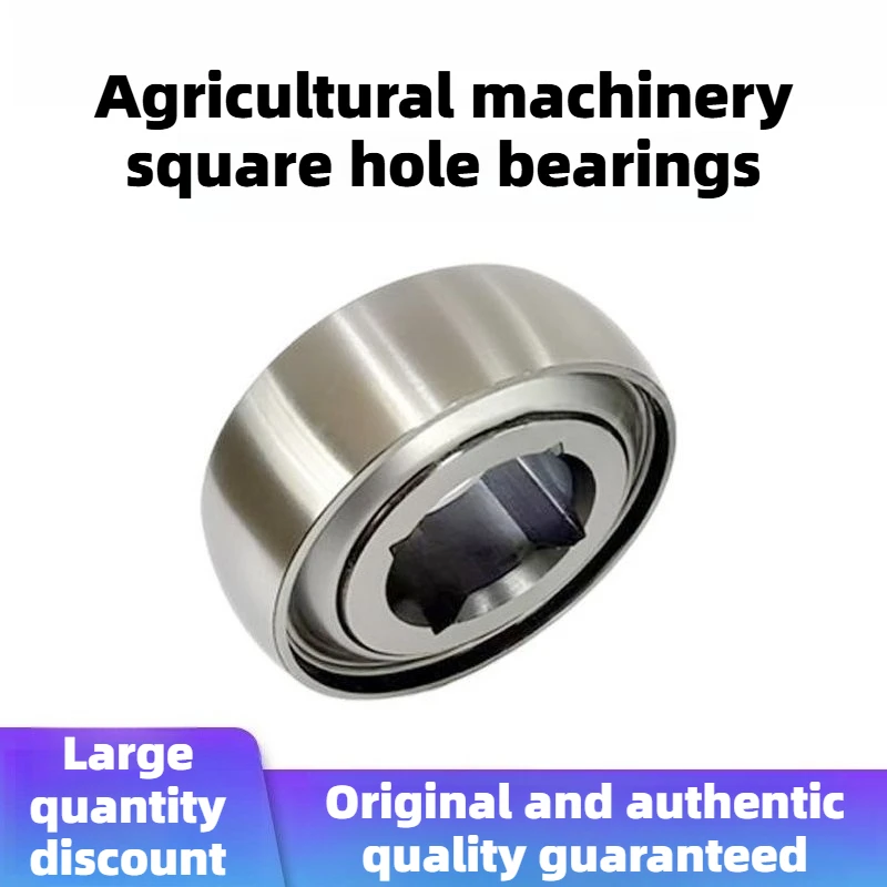 Square hole agricultural machinery bearing W208PP5 5AS08- 1-1/8 DC208TT5 JD9350 disc rake bearing