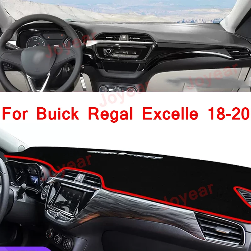 For Buick Regal Excelle 2008-2020 Car Dashboard Avoid Light Pad Instrument Platform Cover Mat Carpets Protective Pad Accessories