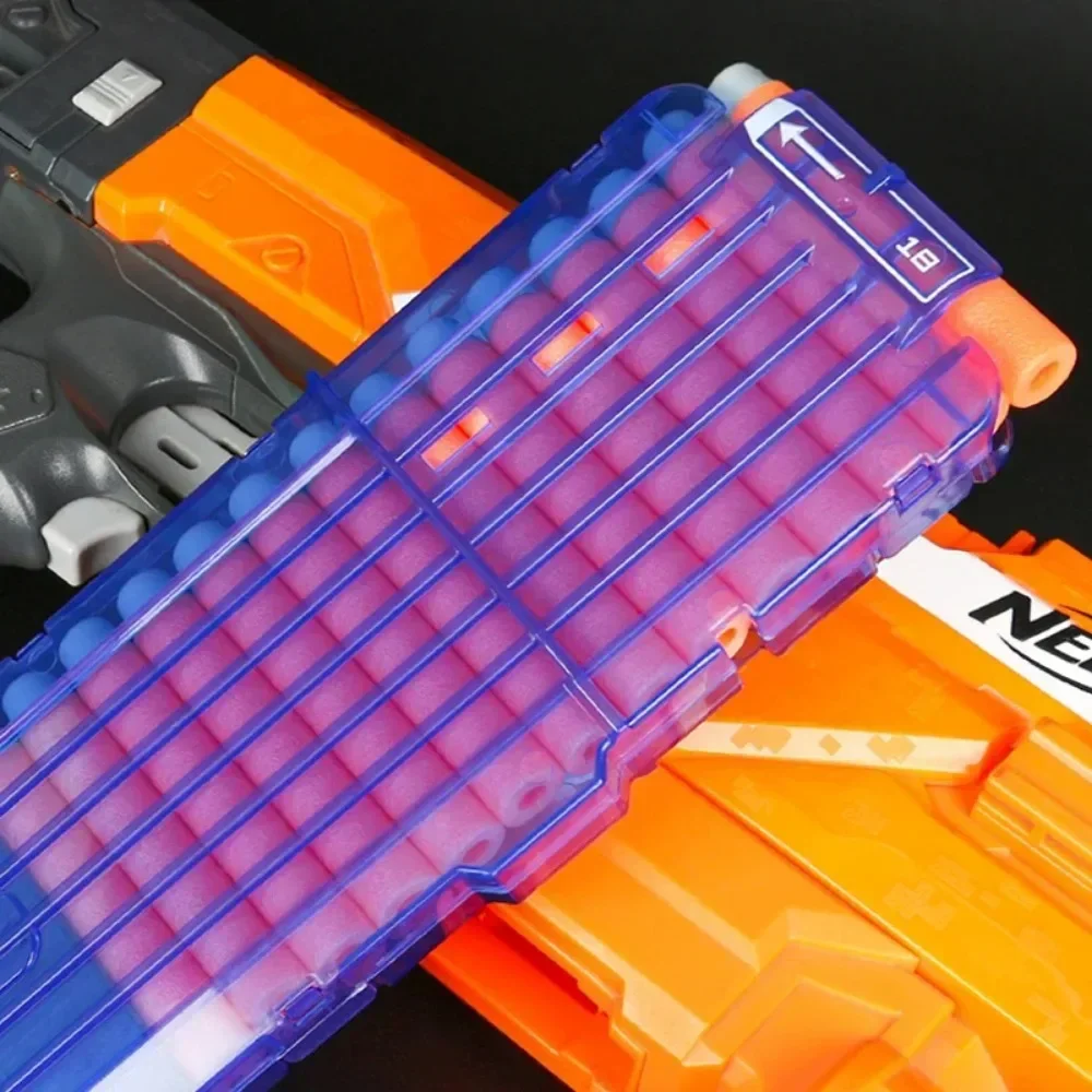 18 Orange Reload Clip for Nerf Magazine Round Darts Replacement Toy Gun Soft Bullet Clip for Nerf Blaster