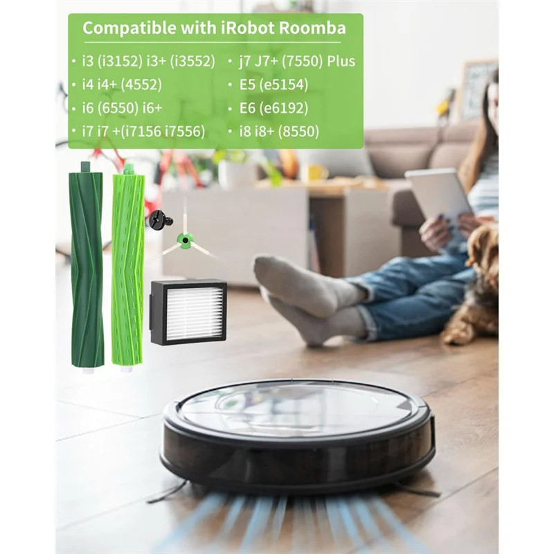 ملحقات قطع الغيار A66T لسلسلة iRobot Roomba E&I&J، I7+ I3 I3+ I4 I4+ I6 I6+ J7 J7+ I8 I8 مكنسة كهربائية