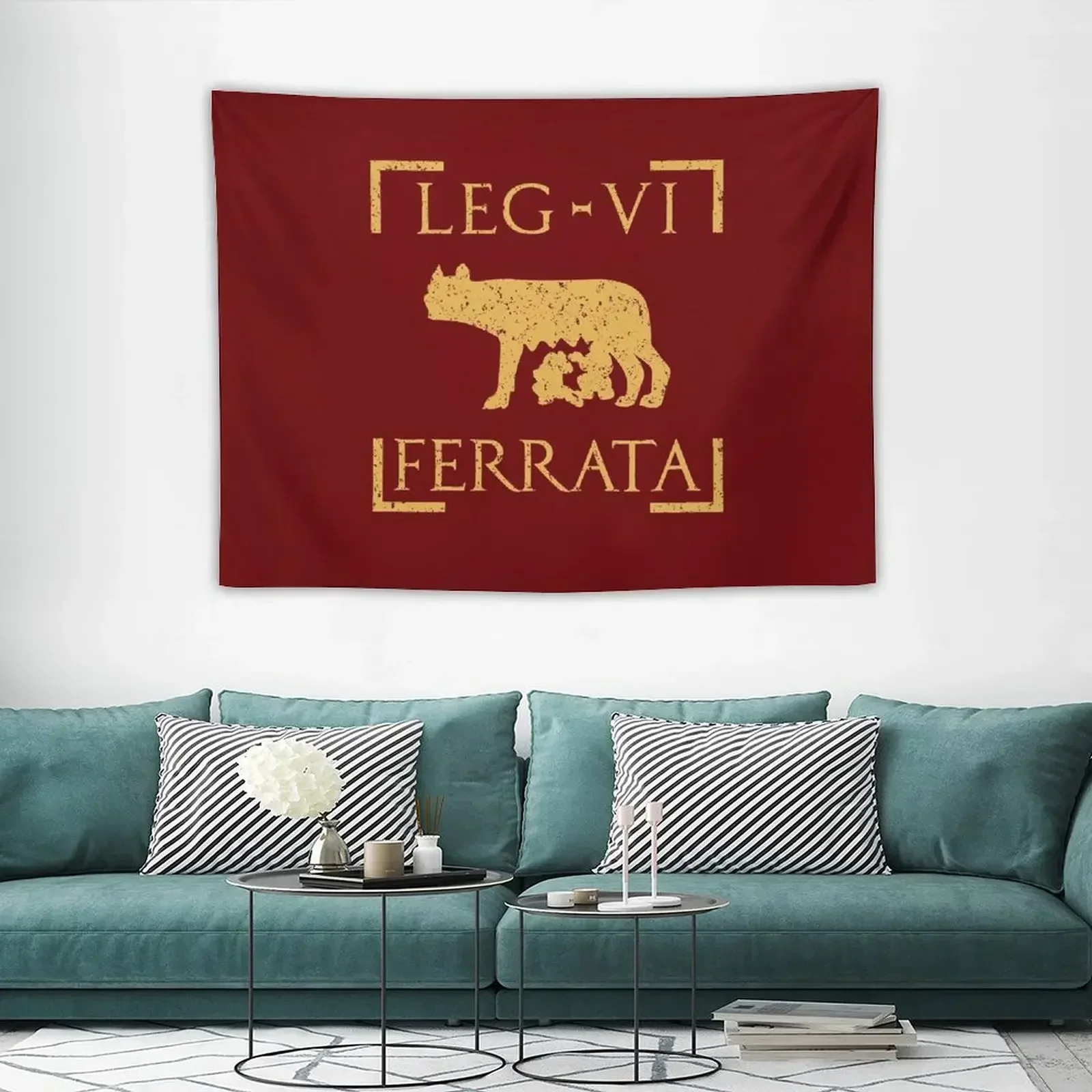 

Legio VI Ferrata Lupa Romana Roman Legion Tapestry Home Decorators Decoration For Home Wall Mural Tapestry