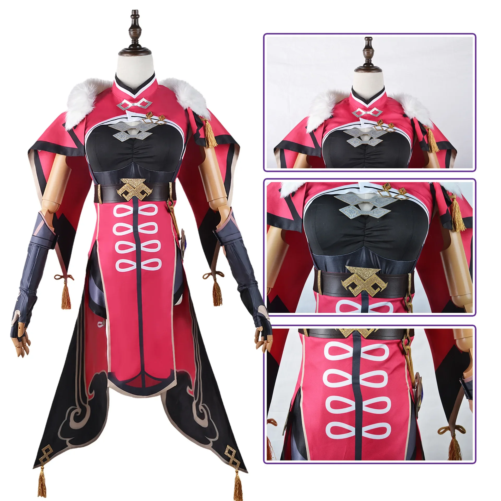 Genshin Impact Cosplay Beidou Kostuums Cosplay Game Anime Beidou Kleding Pruik Halloween Feest Voor Vrouwen Mannen Rollenspel