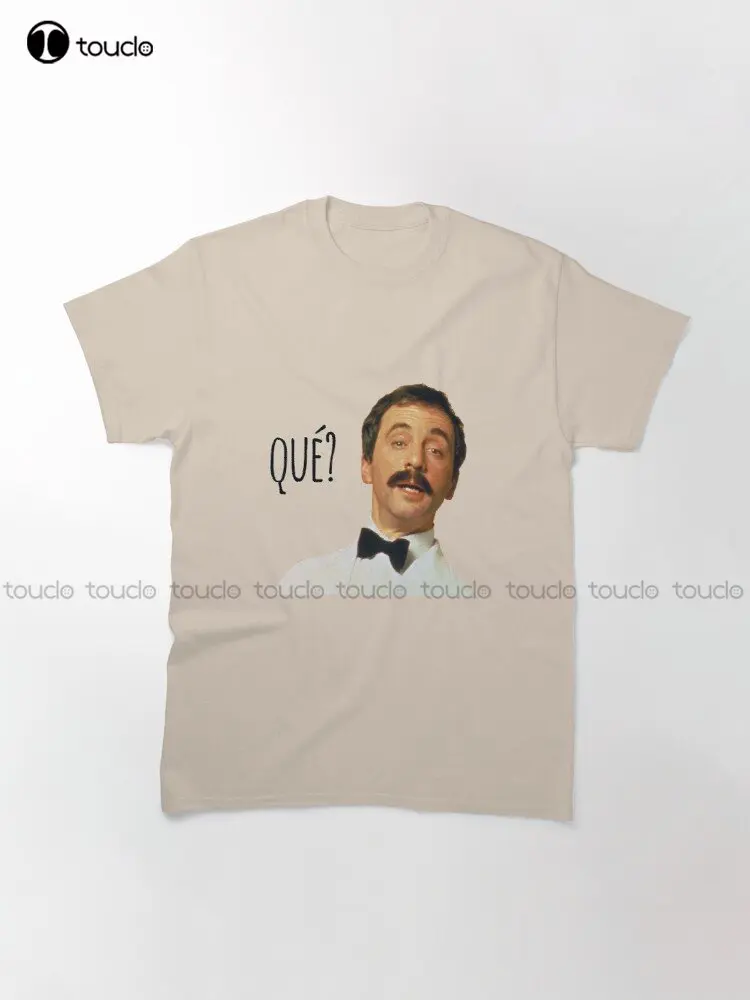 Manuel Fawlty Towers  Hotel Fawlty  Andrew Sachs T-Shirt Funny T Shirts Xs-5Xl Streetwear Unisex Christmas Gift Make Your Design