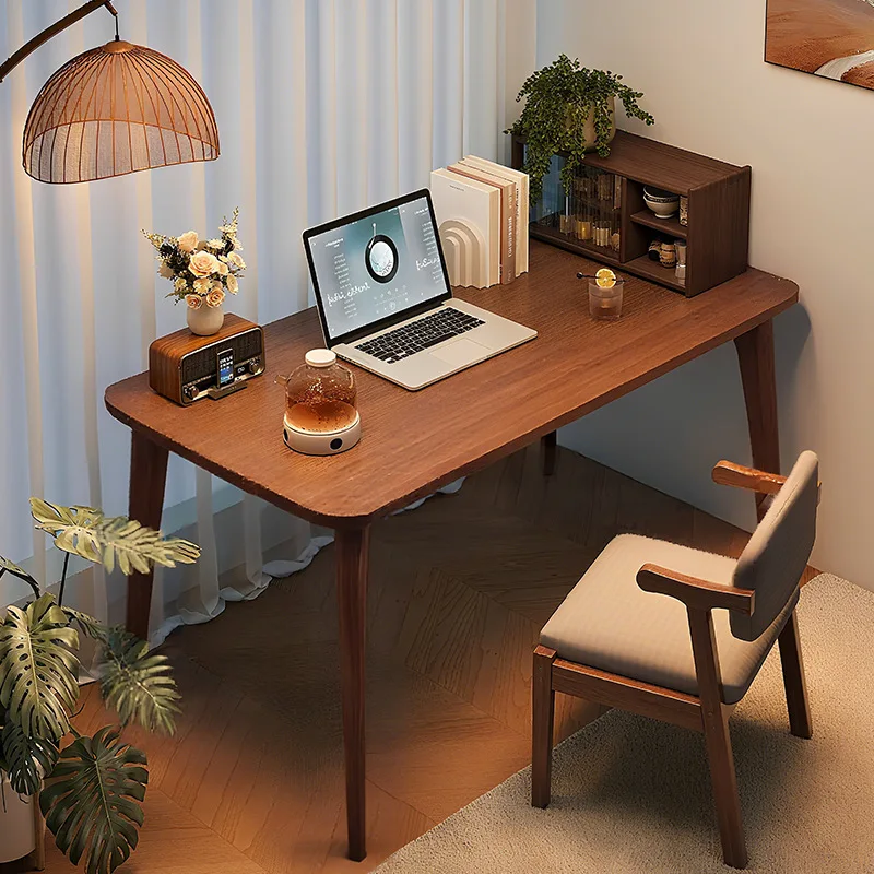 All solid wood desk home student study table adult small apartment bedroom desk