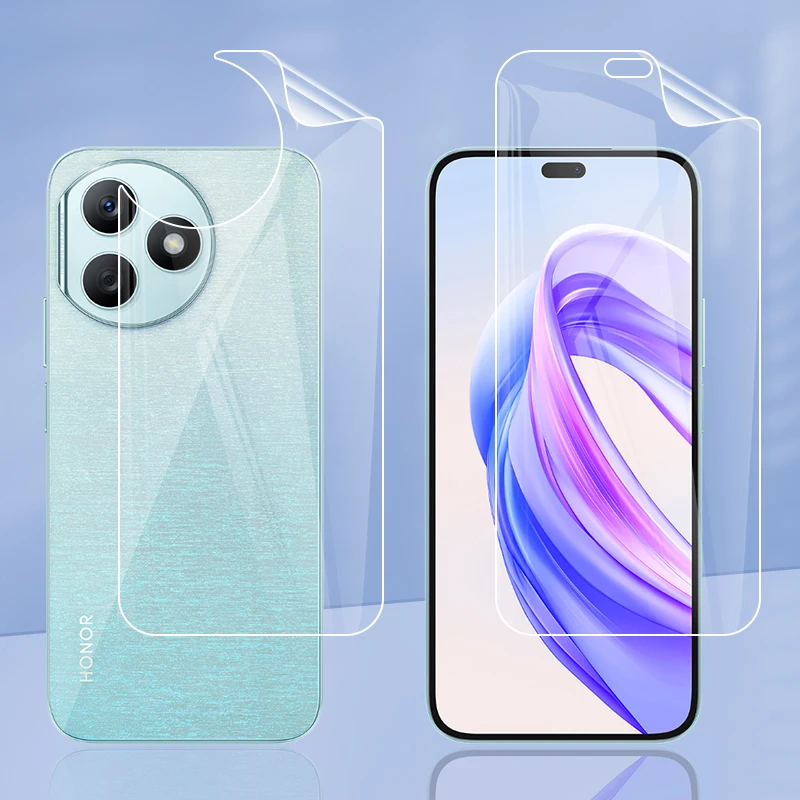 طبقة حماية الشاشة اللينة لشرف ، X50i Plus ، 5G ، شفافة ، TPU ، غير لامعة ، مضادة لبصمات الأصابع ، هيدروجيل ، غطاء كامل