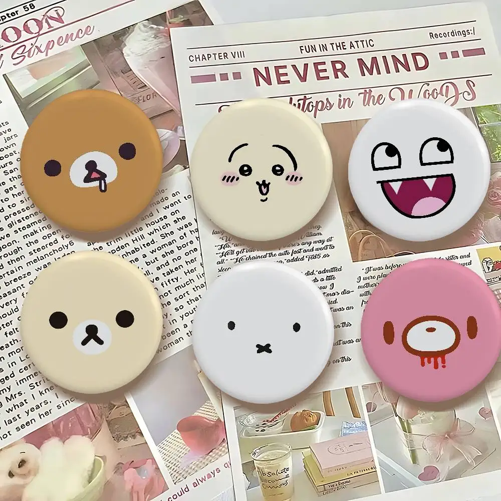 Kawaii Cute Collection Runde, exquisite Abzeichen-Broschen, kreative Anstecknadeln für Kleidung, Hut, Rucksack, Geschenk-Accessoires