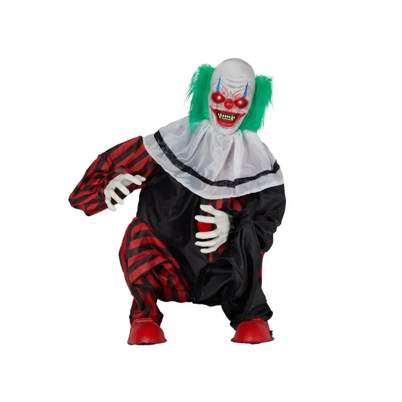 

2.6ft Halloween Clown Standing Decoration for Parties and Trick or Treat, Spooky and Fun Indoor/Outdoor Halloween Decor