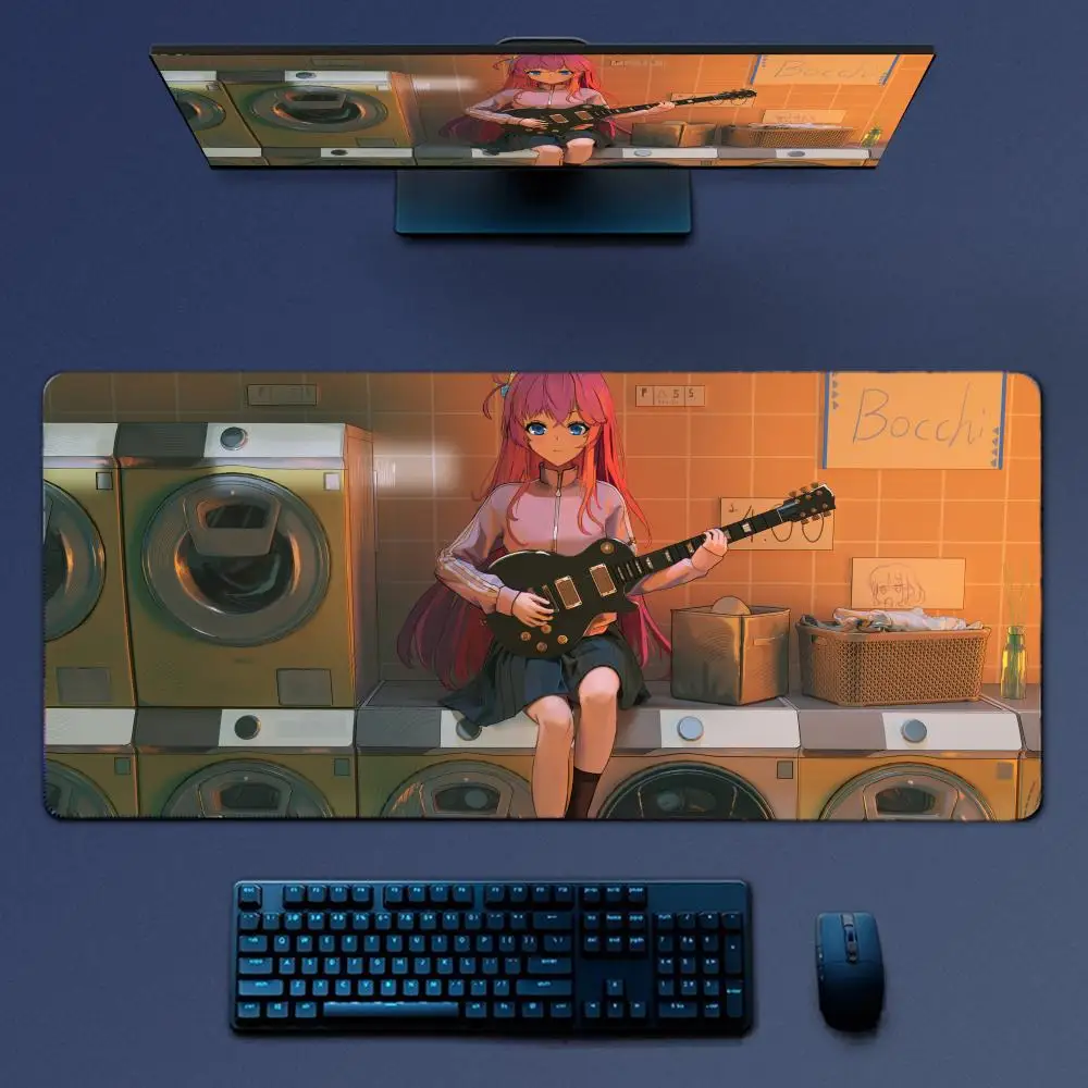 Gotou Hitori Anime BOCCHI THE ROCK Mousepad Large Gaming Mouse Pad LockEdge Thickened Computer Keyboard Table Desk Mat