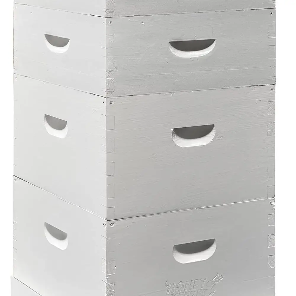 

Набор для улья с 10 рамами, 2 коробками для буров и 2 средними источниками, полностью собранный