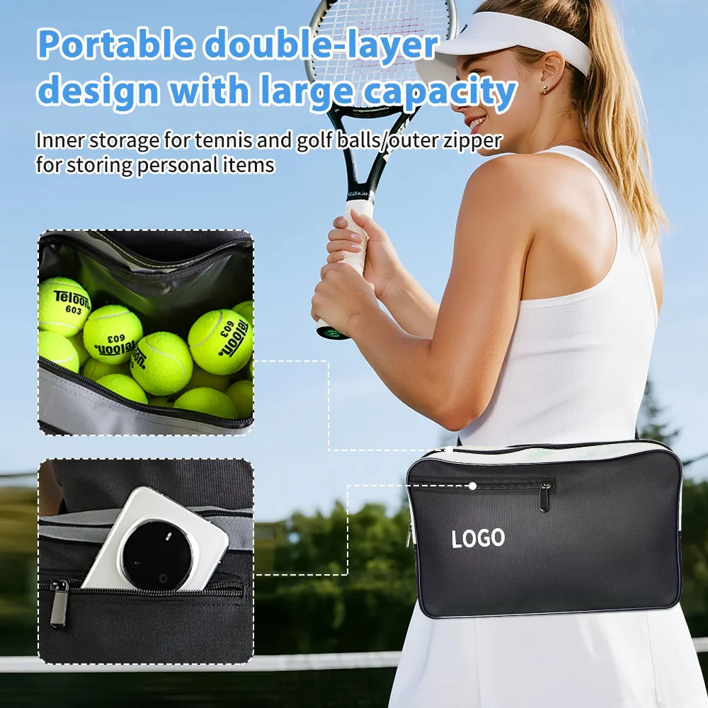 2026 Hot Sale 10PCS Waterproof Tennis Bag Waist Bag - Portable Double-Layer Design With Adjustable Hip Strap