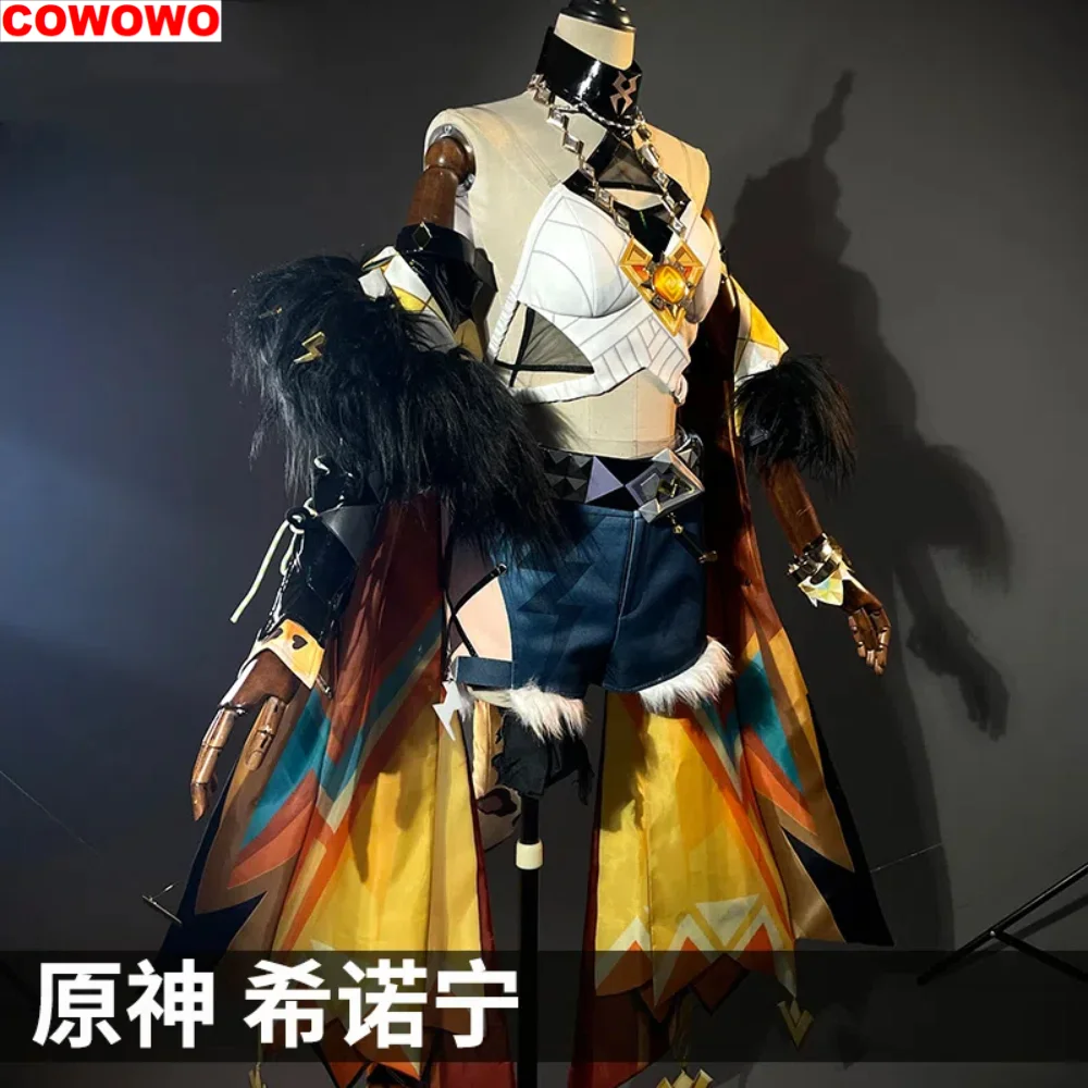 COWOWO-Disfraz de Genshin Impact Xilonen, uniforme de fiesta de Anime, juego de Halloween, ropa de rol, nuevo conjunto completo