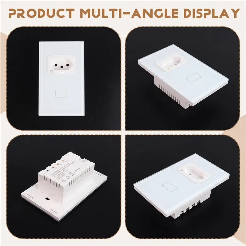 【PHONE ACCESSORY】Tuya Wifi Smart Light Switch With Socket Brazil BR Plug