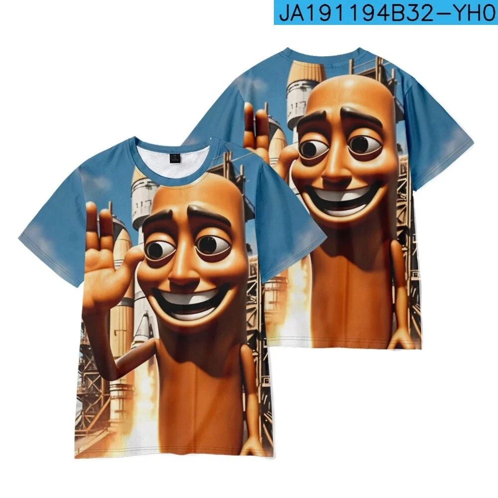 New AI Fashion Tung Tung Tung Sahur Italian Brainrot Cartoon Print T-shirt Children's Sports Breathable Clothing Boys 3D Clothes image 5
