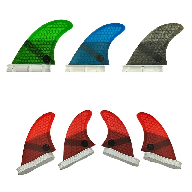 UK2.1 4pcs/set Surf Fins UPUSRF FCS 2 Fins Quad Quilhas For Surfboard Fins Paddle Board Fin Stabilizer Surfcasting Accessories